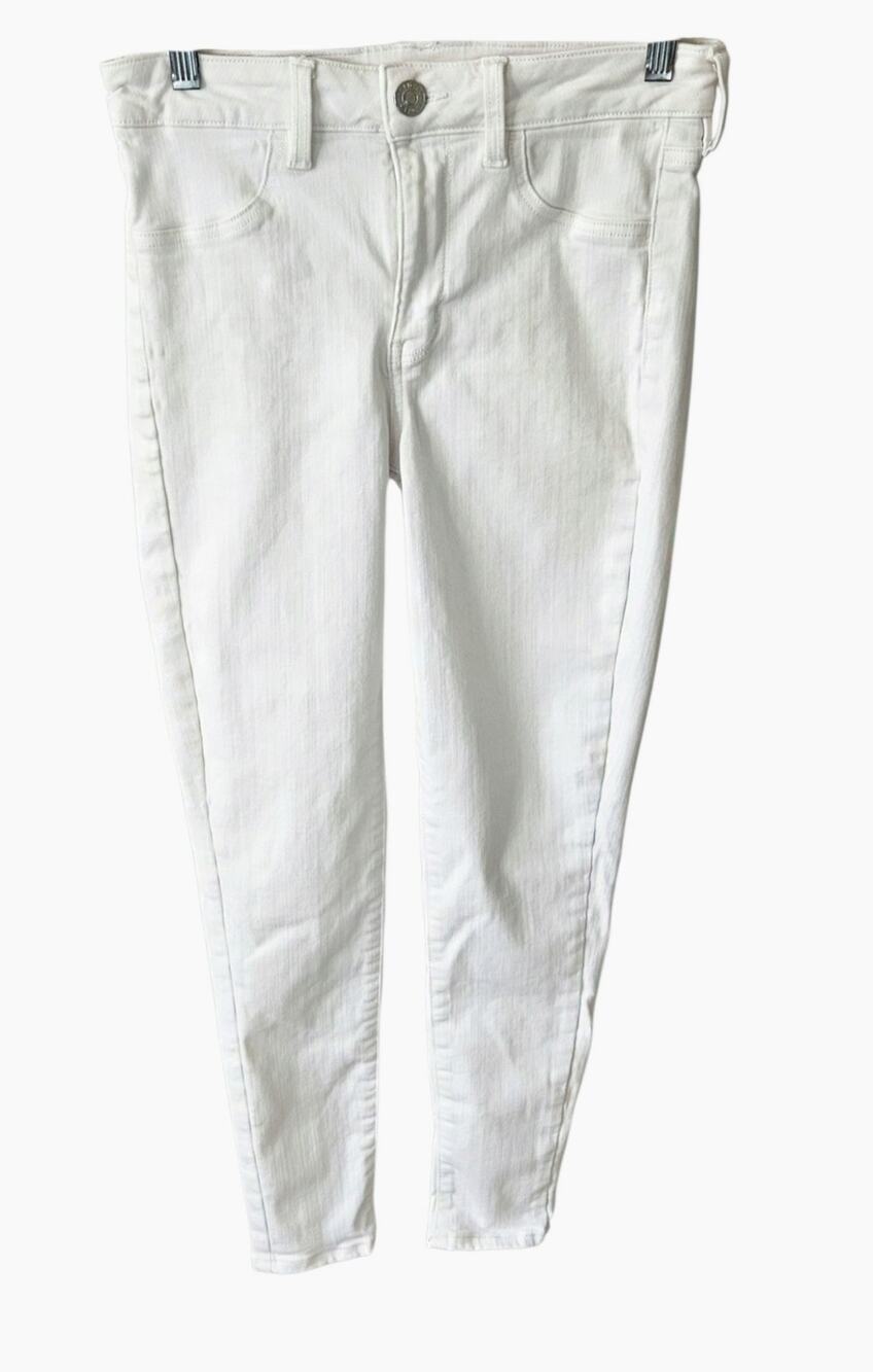 American Eagle White Midrise Jeggings Women's SZ. 8 R
